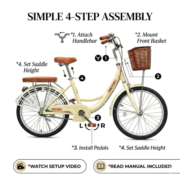 my-11134207-820l7-mnbhvj64q9s33c.webp Korean Style Women Bicycle 55cm with Basket
