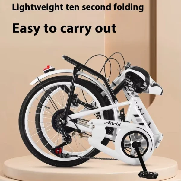 AENXRD Folding Bike 7 Speed