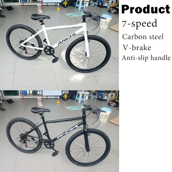 my-11134207-820le-ml1ujqyqbxfob5.webp Random ANCHI Adult Bicycle 7 Speed V-Brake