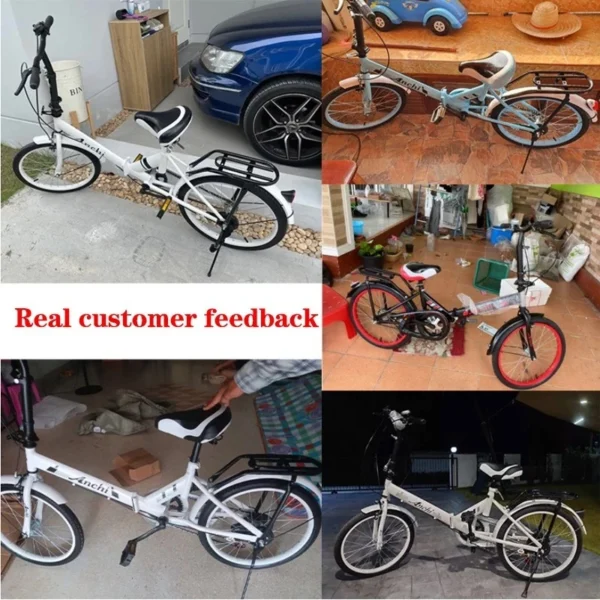 AENXRD Folding Bike 7 Speed