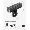 1500 Lumens Bike Headlight L11.5cm W3cm H3.2cm